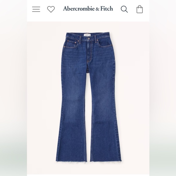 Curve Love High Rise Vintage Flare Jean DARK 28S - Picture 1 of 1